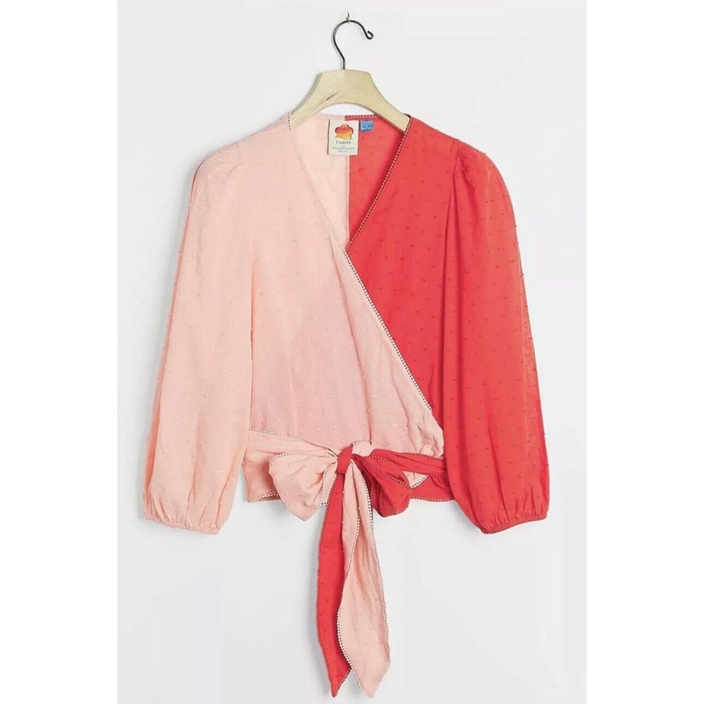 FARM RIO Anthropologie Wrap Top